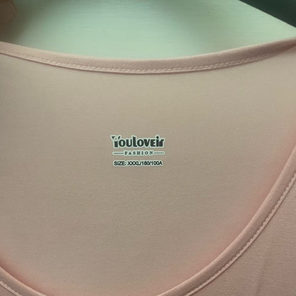 NWOT Gorgeous Summery Powder Pink Tunic/Dress 2X - Picture 2 of 3